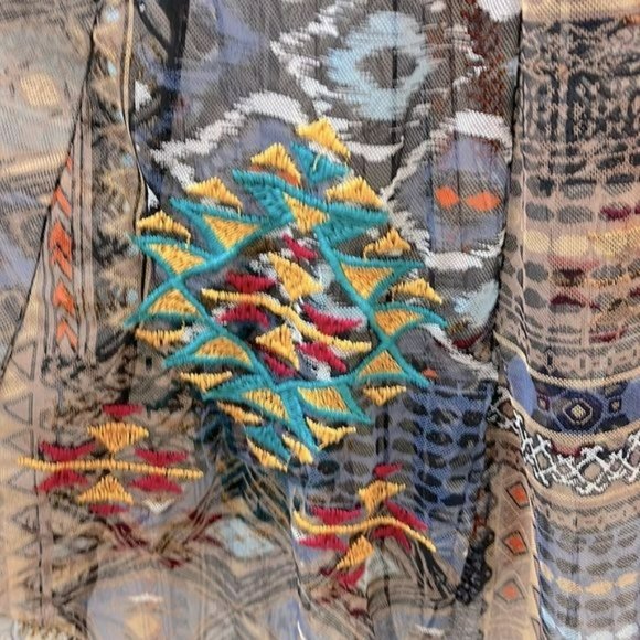 ❤️final sale Johnny Was Meline Mesh Dress Blue Small❤️Final Sale .. * - Picture 8 of 9